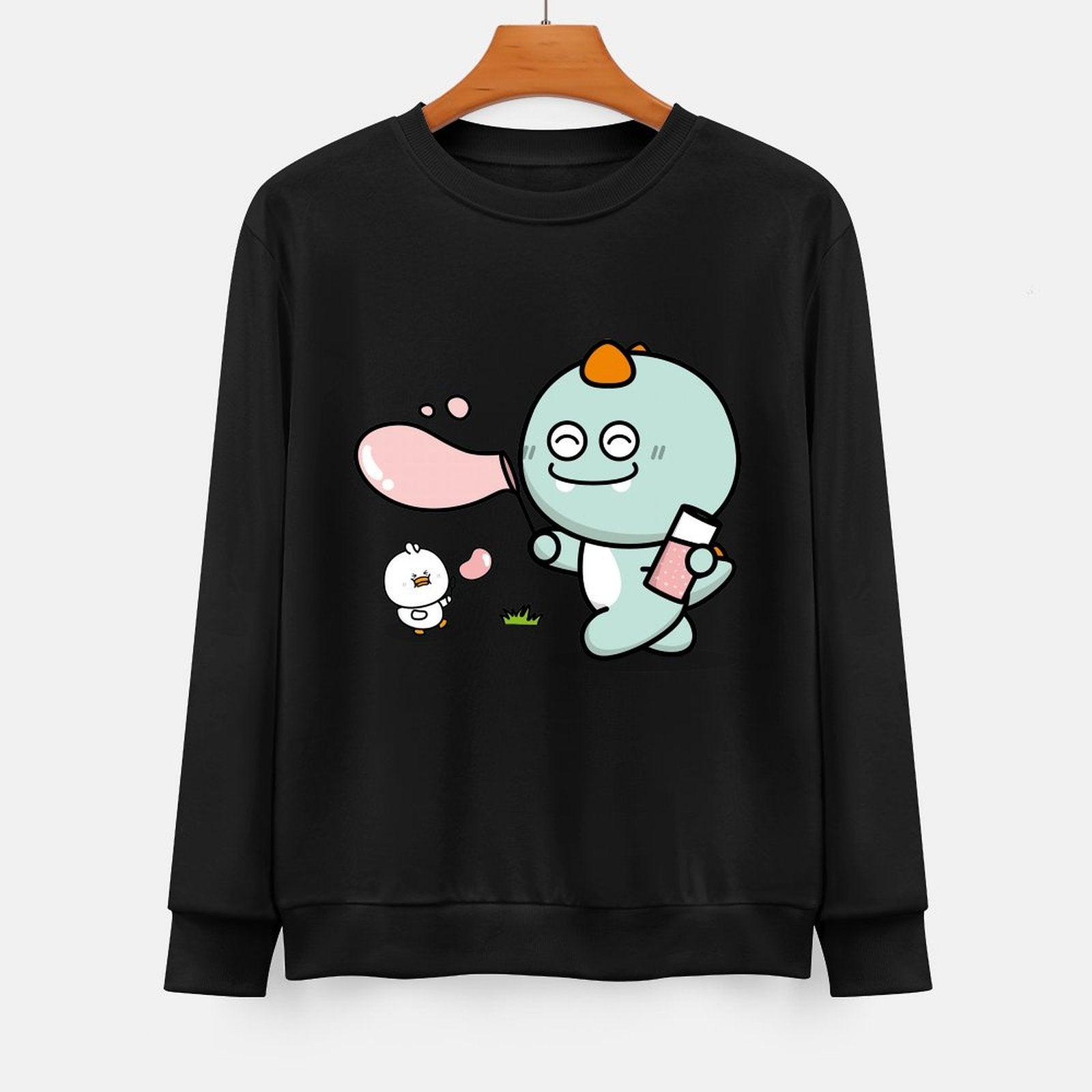 Front Patterned Long Sleeve TopComfortLine Unisex